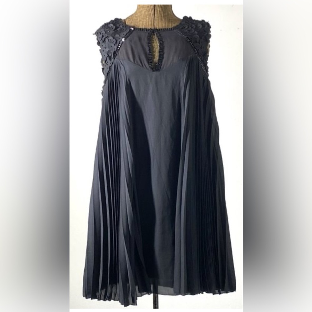 Leifsdottir sleeveless pleated dress, 2 beads need stitch (pictured) siz…